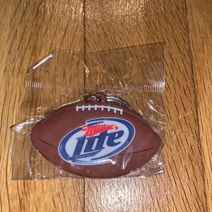 Miller Lite Football Keychain